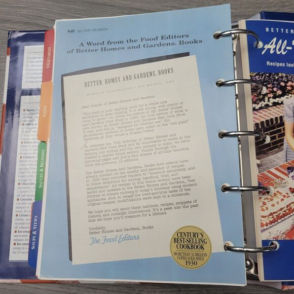 VTG‎ 1930 2000 Limited Edition Better Homes and Gardens New Cookbook Pre-Owned - Picture 14 of 16
